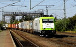 Am 15.09.2016 kam die 185 649-1 von  CAPTRAIN aus Richtung Braunschweig nach Niederndodeleben und fuhr weiter in Richtung Magdeburg .