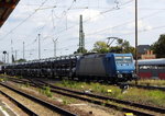 Am 22.09.2016 kam die  185 527-9 von der  Crossrail AG aus Richtung Berlin nach Stendal und fuhr weiter in Richtung Hannover .