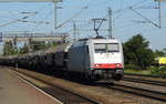 Am 02.06.2017 kam die 185 636-8 von der HSL Logistik GmbH, (Railpool) aus Richtung  Braunschweig nach Niederndodeleben und fuhr weiter in Richtung Magdeburg .