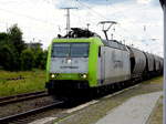 Am 10.06.2017 kam die 185 542-8 von  CAPTRAIN aus Richtung Salzwedel nach Stendal und fuhr weiter in Richtung Magdeburg .