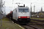 Am 28.11.2017 kam die 185 635-0 von Raildox GmbH & Co. KG, ( Railpool ) aus Richtung Wittenberge  nach Stendal und fuhr weiter in Richtung  Magdeburg .