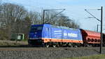 Am 20.02.2021 kam die 185 409-0 von Raildox GmbH & Co. KG, aus Richtung Stendal und fuhr weiter in Richtung Wittenberge .