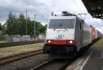 Am 29.04.2014 kam die E 186 138 von der ITL aus Richtung Salzwedel nach Stendal und fuhr weiter in Richtung Magdeburg.