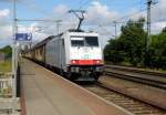 Am 2.07.2014 kam die E 186 138 von der ITL aus Richtung Braunschweig nach Niederndodeleben und fuhr weiter in Richtung Magdeburg .