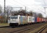 Am 14.01.2015 kam die E 186 187-1 von der METRANS (Railpoll) aus Richtung Magdeburg nach Niederndodeleben und fuhr weiter in Richtung Braunschweig .