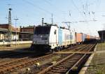 Am 26.09.2015 kam die E 186 291-1 von der METRANS (Railpool) aus Richtung Magdeburg nach Stendal und fuhr weiter in Richtung Salzwedel  .