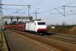 Am 04.03.2016 kam die E 186 137 von der ITL aus Richtung Braunschweig nach Niederndodeleben und fuhr weiter in Richtung Magdeburg .