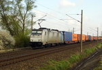 Am 19.04.2016 kam die E 186 182-2 von METRANS (Railpool) aus Richtung Stendal und fuhr nach Magdeburg .