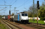 Am 21.04.2016 kam die 186 425-5 von der Rurtalbahn Cargo    (Railpool) aus der Richtung Helmstedt nach Wefensleben und fuhr weiter in Richtung Magdeburg .