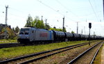 Am 06.05.2016 kam die E 186 276-2 von LOTOS (Railpool) aus Richtung  Salzwedel nach Stendal und fuhr weiter in Richtung Berlin .