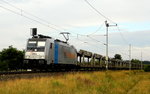 Am 08.07.2016 kam die E 186 271-3 von  der  HSL Logistik  (Railpool) aus Richtung Salzwedel und fuhr nach Stendal .
