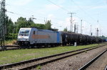 Am 22.07.2016 kam die  E 186 147-5 von der HSL Logistik (Railpool) aus Richtung Salzwedel nach Stendal und fuhr weiter in Richtung Magdeburg .