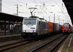 Am 23.03.2017 kam die 186 437-0 von  METRANS ( Railpool) aus Richtung Magdeburg nach Stendal und fuhr weiter in Richtung Salzwedel .