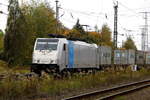 Am 14.10.2017 kam die 186 430-5 von METRANS (Railpool) aus Richtung Salzwedel nach Stendal und fuhr weiter in Richtung Magdeburg .