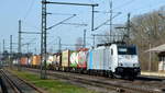 Am 25.02.2021 kam die 186 181-4 von der  HSL Logistik GmbH ,  (Railpool GmbH,) aus Richtung Braunschweig nach Niederndodeleben und fuhr weiter in Richtung Magdeburg .