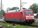 Am 2.10.2014 kam die 101 120-4 von der DB aus Richtung Magdeburg nich Stendal.