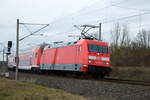 Am 28.01.2021 kam die 101 065-1 von DB Fernverkehr AG ,aus Richtung Wittenberge und fuhr weiter in Richtung Stendal .
