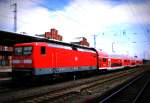 Am 31.05.2014 kam die 112 169 von der DB aus Richtung Magdeburg nach Stendal und fuhr weiter in Richtung  Salzwedel .