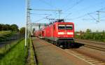 Am 01.10.2015 kam die 112 161-5 von der DB aus Richtung Braunschweig nach Niederndodeleben und fuhr weiter in Richtung Magdeburg .