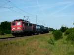 Am 07.06.2014 kam 139 285 mit einem Containerzug aus Richtung Stendal und fuhr in Richtung Salzwedel.