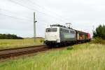 Am 15.09.2015 kamen die 139 558-1 von der railadventure und die 1002 004-6 von der DB (ALS) aus der Richtung Stendal nach Demker und fuhr weiter in Richtung Magdeburg .