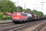 Am 21.05.2014 kam die 140 018-3 von der DB aus Richtung Magdeburg nach Niederndodeleben und fuhr weiter in Richtung Braunschweig .