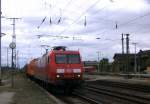 Am 29.05.2014 kam die 145 004-8 von der DB  aus Richtung Salzwedel nach Stendal und fuhr weiter in Richtung Magdeburg.