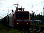 Am 30.05.2014 kam 145 017 mit einem Kalizug aus Richtung Wittenberge nach Stendal und fuhr weiter in Richtung Magdeburg. 