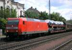 Am 3.06.2014 kam die 145 006-7 von der DB aus der Richtung Magdeburg nach Wefensleben und fuhr weiter in Richtung Helmstedt .