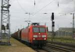 Am 16.06.2014 kam die 145 078-2 von der DB aus der Richtung Wittenberge  nach Stendal und fuhr weiter in Richtung Magdeburg.