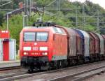 Am 22.08.2014 kam die 145 074-1 von der DB aus Richtung Magdeburg nach Niederndodeleben und fuhr weiter in Richtung Braunschweig .