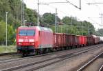 Am 22.08.2014 kam die 145 005-5 von der DB aus Richtung Magdeburg nach Niederndodeleben und fuhr weiter in Richtung Braunschweig .