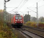 Am 13.11.2014 kam die 145 069-1 von der Railion aus Richtung Wittenberge nach Borstel bei Stendal und fuhr weiter nach Stendal .