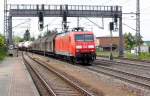 Am 21.05.2014 kam die 145 038-6 von der DB aus Richtung Braunschweig nach Niederndodeleben und fuhr weiter in Richtung Magdeburg .