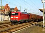 Am 17.03.2016 kam die 145 026-1 von DB Schenker aus Richtung Magdeburg nach Stendal und fuhr weiter in Richtung Wittenberge .