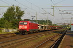 Am 05.06.2016 kam die 145 029-5 von DB Schenker  aus Richtung Braunschweig nach Niederndodeleben und fuhr weiter in Richtung Magdeburg .