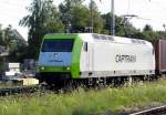 Am 21.07.2014 kam die 145 095-6 von CAPTRAIN aus Richtung Wittenberge nach Stendal und fuhr weiter in Richtung Magdeburg.