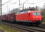Am 20.11.2014 kam die 145-CL 014   aus Richtung Braunschweig nach Niederndodeleben und fuhr weiter in Richtung Magdeburg .