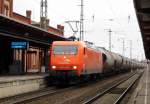 Am 21.12.2014 kam die 145-CL001 von ArcelorMittal aus Richtung Berlin nach Stendal und fuhr weiter in Richtung Hannover ,