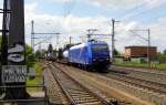 Am 13.05.2015 kam die 145 087-3 von der SRI Rail Invest GmbH . und ist Vermietet an die METRANS     aus Richtung Braunschweig nach Niederndodeleben und fuhr weiter in Richtung Magdeburg .