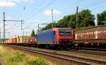 Am 11.06.2015 kam die 145 088-1 von der SRI Rail Invest GmbH.  ist vermiete an der METRANS aus Richtung Braunschweig nach Niederndodeleben und fuhr weiter in Richtung Magdeburg .