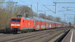 Am 25.02.2021 kam die 145 042-8 von der  MEG - Mitteldeutsche Eisenbahn GmbH,  aus Richtung Magdeburg nach Niederndodeleben und fuhr weiter in Richtung Braunschweig .