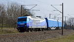 Am 26.03.2021 fuhr die 145 030-7 von der   PRESS von Stendal nach Borstel.