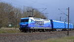 Am 27.03.2021 fuhr die 145 030-7 von der PRESS von Stendal nach Borstel.