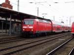 Am 30.01.2016 kam die 146 023 von der DB aus Richtung Magdeburg nach Stendal und fuhr weiter in Richtung Uelzen .