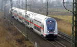 Am 03.02.2017 kam die 146 571-5 von DB Fernverkehr aus Richtung Braunschweig und fuhr nach Stendal .
