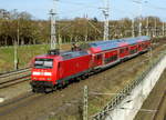 Am 26.03.2017 kam die 146 026   von der  DB Regio ,  aus Richtung Stendal und fuhr weiter in Richtung Uelzen.