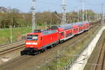 Am 09.04.2017 kam die 146 030 von DB Regio aus Richtung   Stendal und fuhr nach Uelzen .