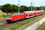 Am 09.07.2017 kam die 146 022 von der DB Regio aus Richtung Stendal und fuhr nach Uelzen .