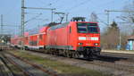 Am 25.02.2021 kam die 146 031-0 von DB Regio AG, aus Richtung Braunschweig nach Niederndodeleben und fuhr weiter in Richtung Magdeburg .